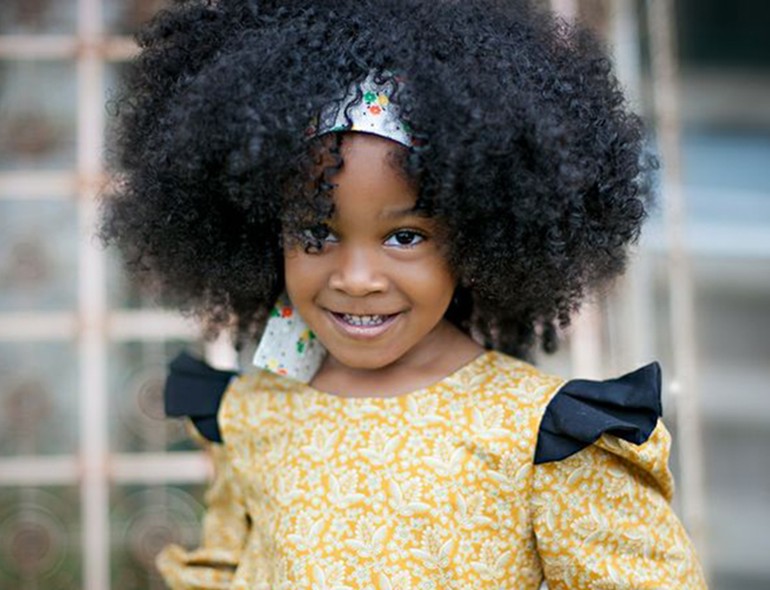 Penteado infantil com tranças afrobraid kanekalon