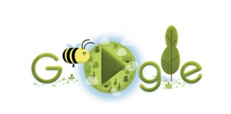 Jogo no doodle do Google celebra Dia Mundial da Terra mostrando a importância das abelhas para a natureza.