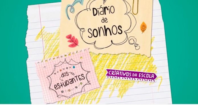 Diário de Sonhos é o nome da campanha do Instituto Alana que visa incentivar crianças e jovens a falarem sobre o futuro pós-coronavírus. Na imagem, um clips prende um bilhete que diz 