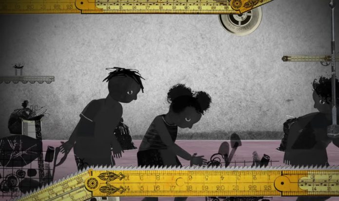 Foto mostra parte do videoclipe da música 