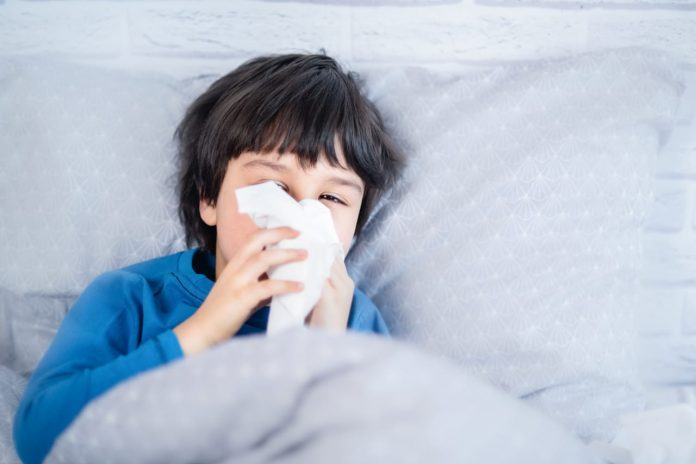 Crianças podem ficar com alergia durante a quarentena.