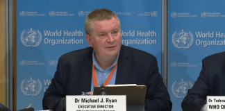 Michael Ryan, diretor de emergências da Organização Mundial da Saúde (OMS).