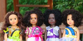 Bonecas negras representam 6% dos modelos disponíveis no mercado; reprodução de bonecas negras do site www.ikuzidolls.com