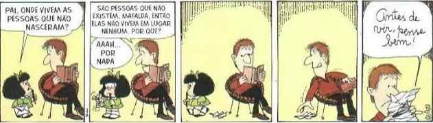 Mafalda: tirinha que faz uma crítica ao mundo