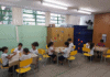 Educação infantil: escolas não farão rodízio de crianças em São Paulo; Alunos em atividade na Emei São Paulo