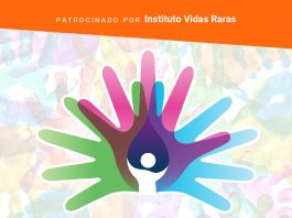 Brasil tem 15 milhões de pessoas com doenças raras; ilustração mostra várias mãos coloridas e o símbolo das doenças raras, representado por vária smãos abertas, cada uma de uma cor