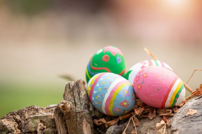 Por que ovos e coelhos são símbolos associados à Páscoa? ; ovos coloridos