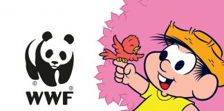 Nova cartilha da Turma da Mônica visa conscientizar sobre alimentação e consumo sustentável; personagem Chico Bento ao lado do logo da WWF