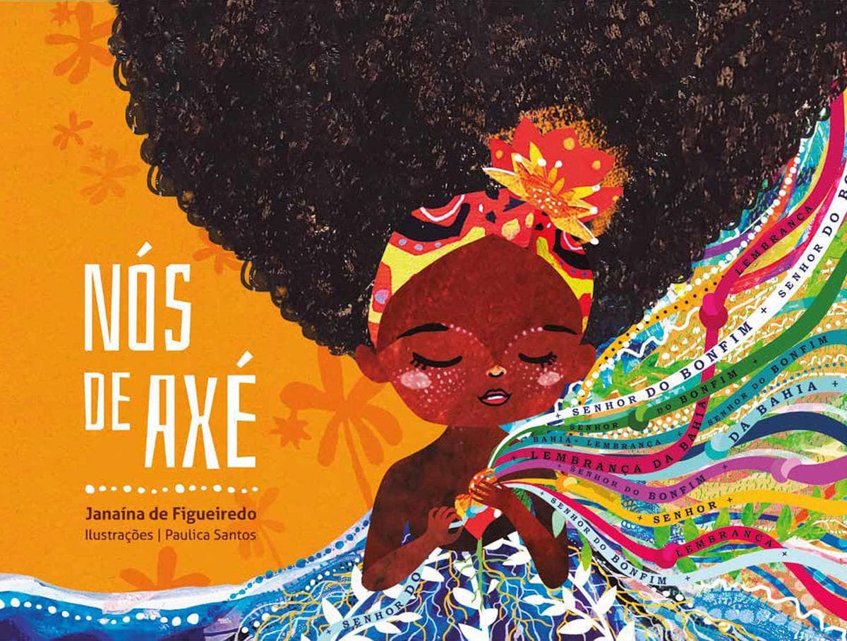 Capa do livro "Nós de axé", que trata da representatividade negra