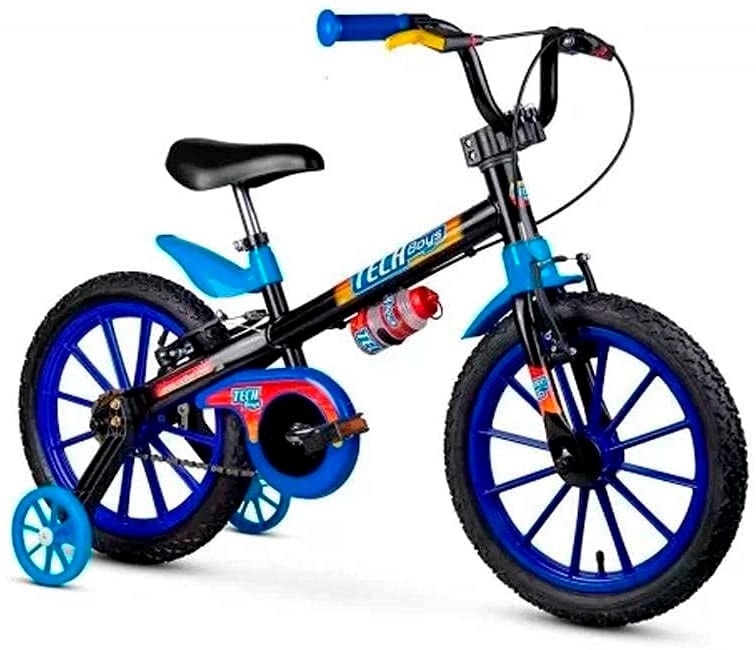 A imagem mostra a foto do modelo de bicicleta Tech Boys