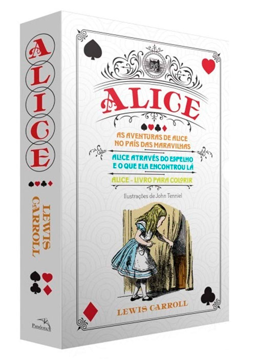Box de livros "Alice no país das maravilhas"