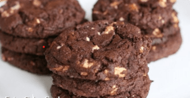 Cookies integrais de chocolate