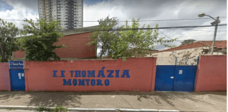 Fachada da EE Thomazia Montoro: mais uma unidade que ficou marcada pela violência nas escolas