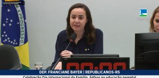 Deputada Franciane Bayer durante audiência pública na Câmara dos Deputados