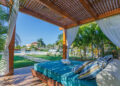 Cabana na área das piscinas do Daj Blue Three Resort & Spa