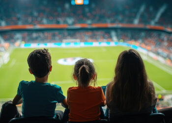 Criança no estádio de futebol
Foto: Magnific